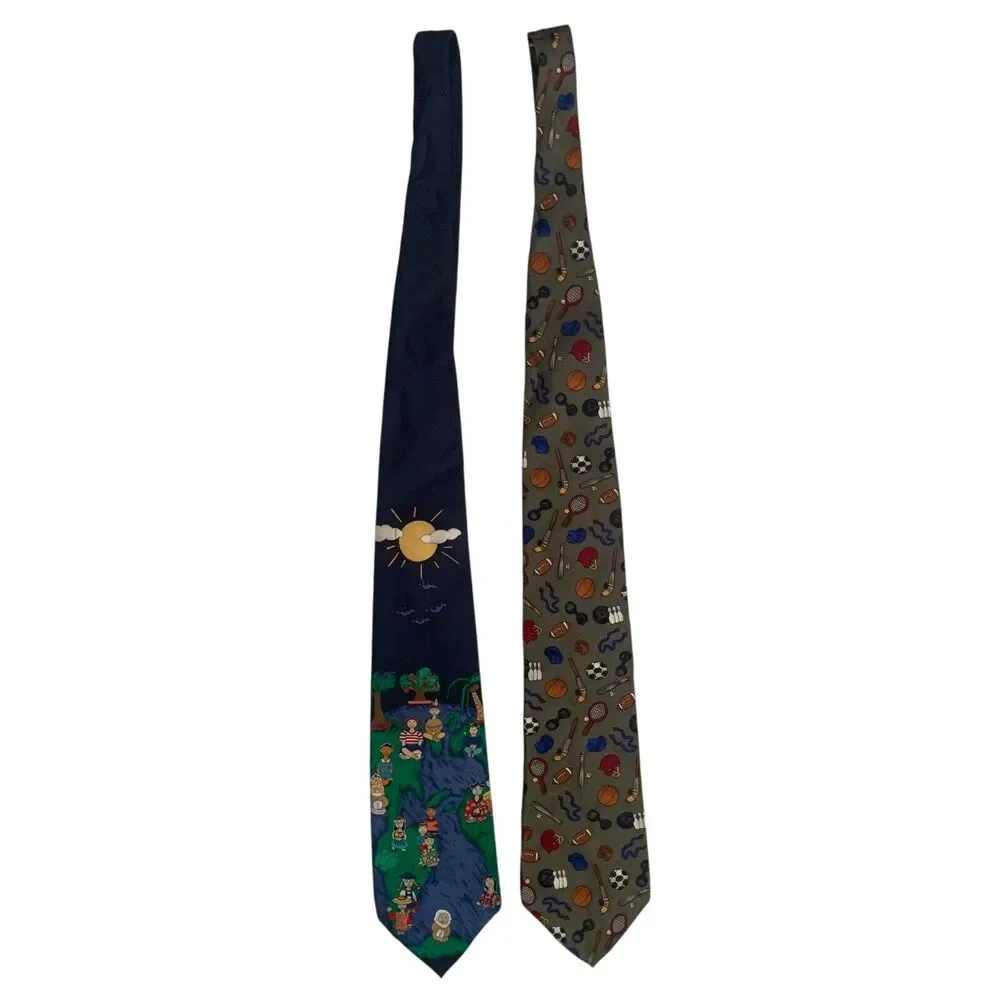 Save the Children Tie Lot Of 2 A World Of Sports children Born Around The World